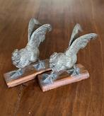 Verzilverde hanenbeeldjes, Ophalen of Verzenden, Gebruikt, Dier