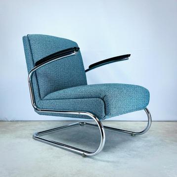 fauteuil buisframe Knoll Ahrend de Cirkel nieuw bekleed 60s beschikbaar voor biedingen