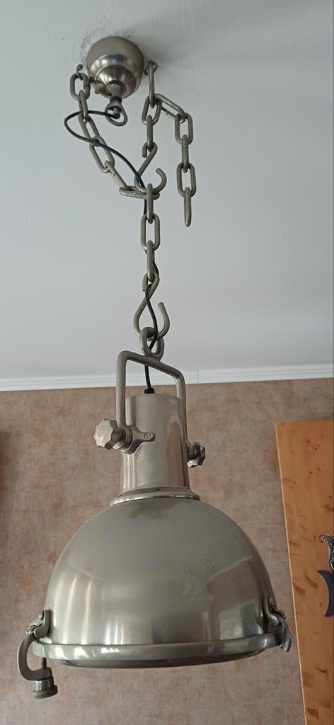 Industriële Hanglamp - Stoer Design, Huis en Inrichting, Lampen | Hanglampen, Gebruikt, Minder dan 50 cm, Metaal, Ophalen