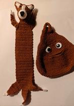 Welsh corgi cardigan boekenlegger en poepzakje. Gehaakt., Ophalen of Verzenden, Nieuw