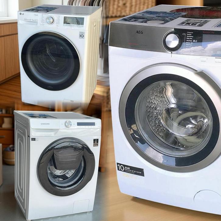 Wasmachine 10kg 9kg 8kg 7kg 6kg SAMSUNG AEG MIELE Garantie, Witgoed en Apparatuur, Wasmachines, Zo goed als nieuw, 8 tot 10 kg