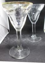 Twee oude sherry / port / absinth - glazen, eind 19e-beg.20e, Antiek en Kunst, Antiek | Glas en Kristal, Ophalen of Verzenden