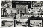 Groningen- -8-luik., Verzenden, 1940 tot 1960, Gelopen, Groningen