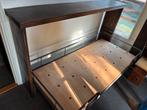 Opklapbed met ombouw, Ophalen, Zo goed als nieuw, Eenpersoons, Hout