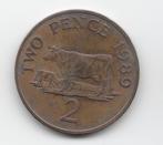 Guernsey 2 pence 1989 KM# 41, Postzegels en Munten, Munten | Europa | Niet-Euromunten, Losse munt, Overige landen, Verzenden