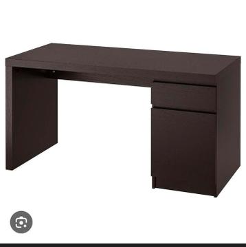 IKEA Malm bureau - Zwart Gratis afhalen - afbeelding 1