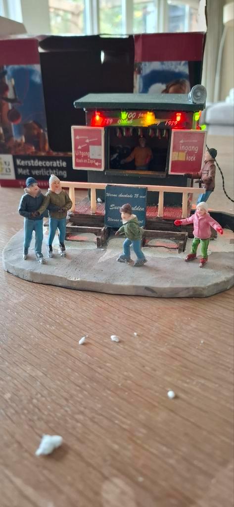 Koek en Zopie Tent Kerstdorp Verlichting, Diversen, Kerst, Zo goed als nieuw, Ophalen of Verzenden