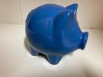 blauw spaarvarken, Verzamelen, Ophalen of Verzenden, Zo goed als nieuw, Steen, Aardewerk of Keramiek, Dier