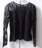 Nieuwe zwart kanten top longsleeve met ondershirt maat 158, Ophalen of Verzenden, Nieuw, Meisje, Shirt of Longsleeve
