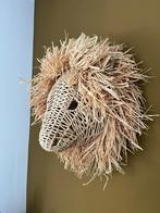 Rotan leeuwen kop - wanddecoratie, Huis en Inrichting, Woonaccessoires | Wanddecoraties, Ophalen of Verzenden, Zo goed als nieuw