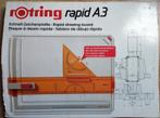 Rotring Rapid A3 Tekenbord - Compleet!, Doe-het-zelf en Verbouw, Tekentafels, Ophalen of Verzenden, Zo goed als nieuw, Minder dan 130 cm