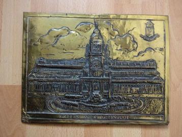 Koper Latoen Wandbord Het Paleis voor Volksvlijt beschikbaar voor biedingen