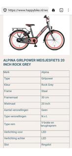 Alpina 20 inch meisjesfiets, Ophalen, Gebruikt
