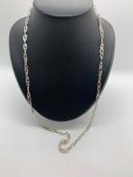V830 Prachtige zilveren ketting 75 cm lang, Ophalen of Verzenden, X, Zilver, Zilver