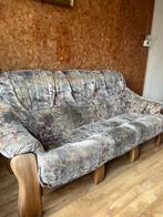 Bankstel 2 en  3 zits, Huis en Inrichting, Banken | Sofa's en Chaises Longues, Ophalen, Hout, Gebruikt, 75 tot 100 cm