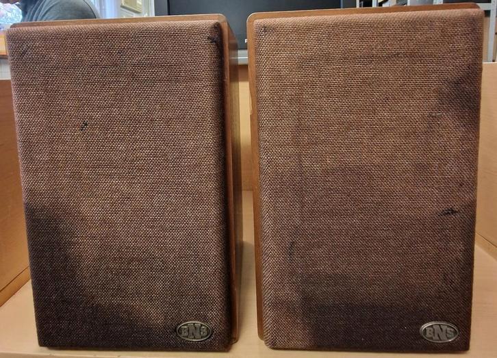 BNS 230 – Speakers (Paar) Vintage Luidsprekers – As is, Audio, Tv en Foto, Luidsprekers, Gebruikt, Front, Rear of Stereo speakers