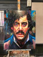 Alex L- Pablo Escobar-Handgeschilderd (100%)- Origineel, Antiek en Kunst, Kunst | Schilderijen | Modern, Ophalen of Verzenden