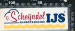 Sticker: Van Scheijndel Banketbakkers IJs, Ophalen of Verzenden, Zo goed als nieuw, Bedrijf of Vereniging