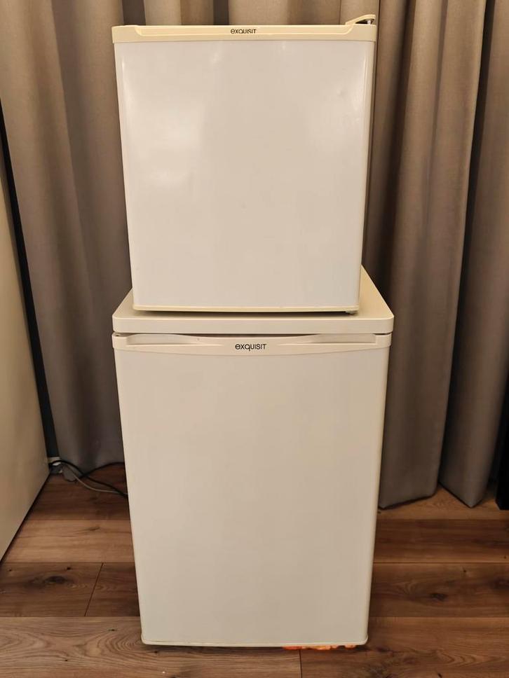 Exquisit tafelmodel koelkast en vriezer, Witgoed en Apparatuur, Koelkasten en IJskasten, Gebruikt, Met vriesvak, Ophalen
