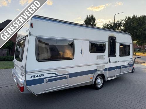 Fendt platin 510 tg / enkele bedden / voortent / luifel, Caravans en Kamperen, Caravans, Bedrijf, tot en met 4, 1250 - 1500 kg