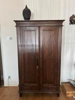 Teak Houten kast met 2 lades, Ophalen of Verzenden