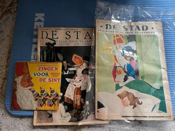 2x Weekblad De Stad 1935 & 1937 + Sint Single beschikbaar voor biedingen