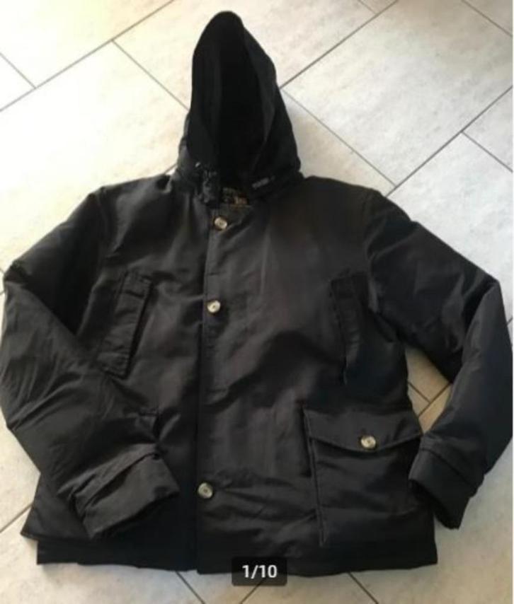 Donzen Woolrich herenjas mt.XXL ( zie afmetingen), Kleding | Heren, Grote Maten, Zo goed als nieuw, Jas of Mantel, Zwart, Ophalen of Verzenden