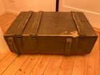 Legerkist vintage op wielen, Huis en Inrichting, Woonaccessoires | Kisten, Ophalen, Minder dan 50 cm, 50 tot 100 cm, Zo goed als nieuw