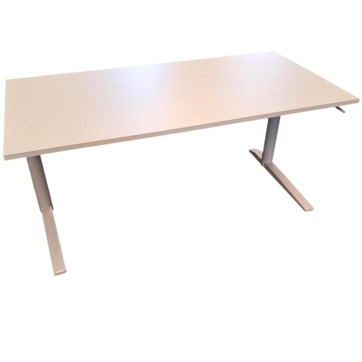 Slingerbureau Wit Wit B-Keus 160 x 80, Huis en Inrichting, Bureaus, Gebruikt, In hoogte verstelbaar, Ophalen of Verzenden
