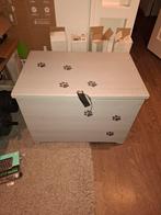 Houten Kist met Pootafdrukken, Ophalen, Gebruikt, 50 tot 100 cm, 50 tot 75 cm