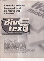Retro reclame 1970 Biotex Nijmegen zichtbaar schoner, Verzamelen, Ophalen of Verzenden