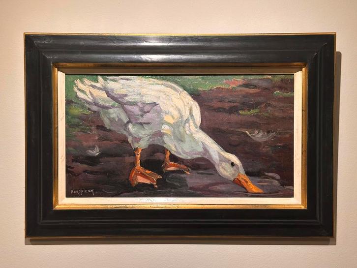 Adri Pieck (1894-1982) - Na de regen te Maartensdijk, Antiek en Kunst, Kunst | Schilderijen | Klassiek, Ophalen