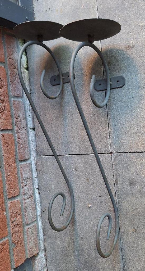 Kaarshouders, Huis en Inrichting, Woonaccessoires | Kandelaars en Kaarsen, Zo goed als nieuw, Kandelaar, 25 tot 50 cm, Overige materialen