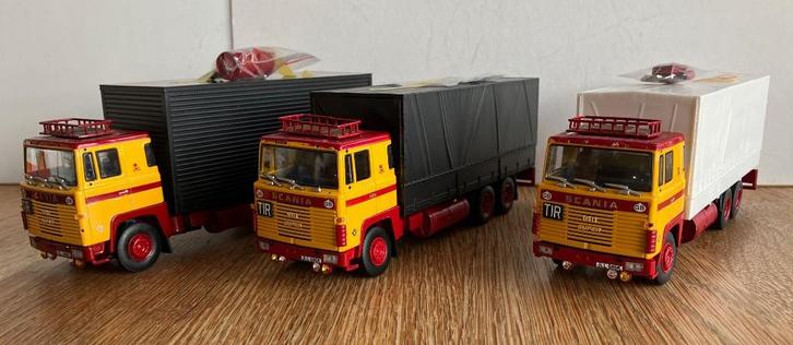 3 stuks Tekno Scania 140 SUPER Astran B keuze, Hobby en Vrije tijd, Modelauto's | 1:50, Zo goed als nieuw, Bus of Vrachtwagen