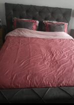 Roze satijn dekbedovertrek 240x220, Eenpersoons, Dekbedovertrek, Ophalen of Verzenden, Zo goed als nieuw