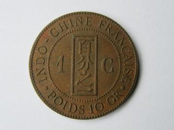 Frans Indo-China 1 centime 1887  KM1 vrijwel ongecirculeerd beschikbaar voor biedingen