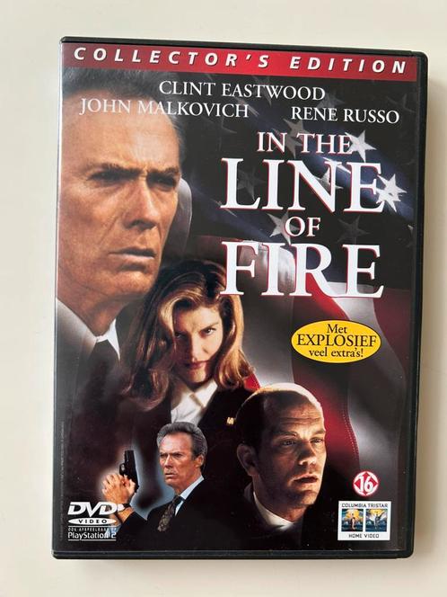 —In the Line of Fire—regie Wolfgang Petersen, Cd's en Dvd's, Dvd's | Thrillers en Misdaad, Zo goed als nieuw, Actiethriller, Vanaf 16 jaar