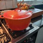 Vintage Gietijzeren pan van Cousances/le Crouset, Huis en Inrichting, Keuken | Potten en Pannen, Ophalen of Verzenden, Gebruikt