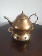 Antiek koperen kannetje op een komfoor. Originele set, Antiek en Kunst, Ophalen of Verzenden, Koper