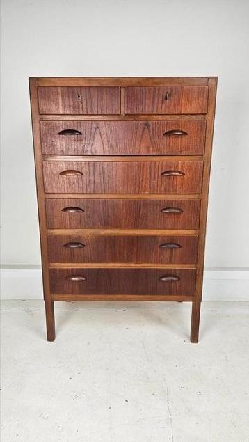 Deense ladekast vintage hout beschikbaar voor biedingen