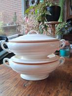 2 Petrus Regout soepterrine / dekschaal servies.
Kerst, Ophalen of Verzenden