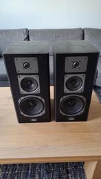 Quadral Merin MK2 Phonologue Gold series, Zo goed als nieuw, 120 watt of meer, Front, Rear of Stereo speakers, Ophalen