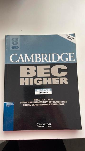 Cambridge Bec Higher beschikbaar voor biedingen