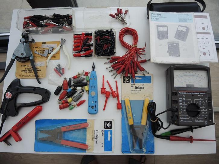 Lot elektrische items: Hirschmann, Miyama, Lindstrom…, Doe-het-zelf en Verbouw, Meetapparatuur, Gebruikt, Elektriciteit, Ophalen of Verzenden