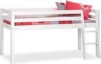 Halfhoogslaper Beter Bed wit, Kinderen en Baby's, Kinderkamer | Stapelbedden en Hoogslapers, Ophalen, Gebruikt, Halfhoogslaper
