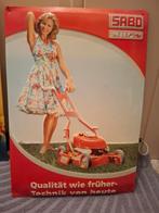 Metalen reclamebord Sabo maaiers, Ophalen of Verzenden, Zo goed als nieuw, Reclamebord