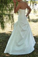Bruidsjurk strapless top Spaans merk maatje 36, Ophalen of Verzenden, Zo goed als nieuw, Wit, Trouwjurk