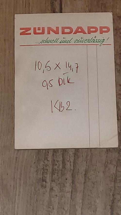 Zundapp notitieblok Duits in nette staat 2, Fietsen en Brommers, Handleidingen en Instructieboekjes, Zo goed als nieuw, Verzenden