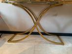 Colmore Glas Sidetable Goud Richmond Eichholtz, Huis en Inrichting, Ophalen, 100 tot 150 cm, Glas, Zo goed als nieuw