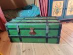 Opbergkist hutkoffer groen vintage, Ophalen